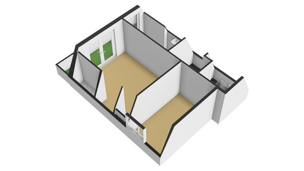Floorplan - Mathenesserweg 79A02, 3027 HJ Rotterdam